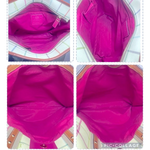 GREAT GIFT!! RARE Coach 3 piece Tote, cosmetic bag, change purse set PRICE FIRM - Picture 10 of 16